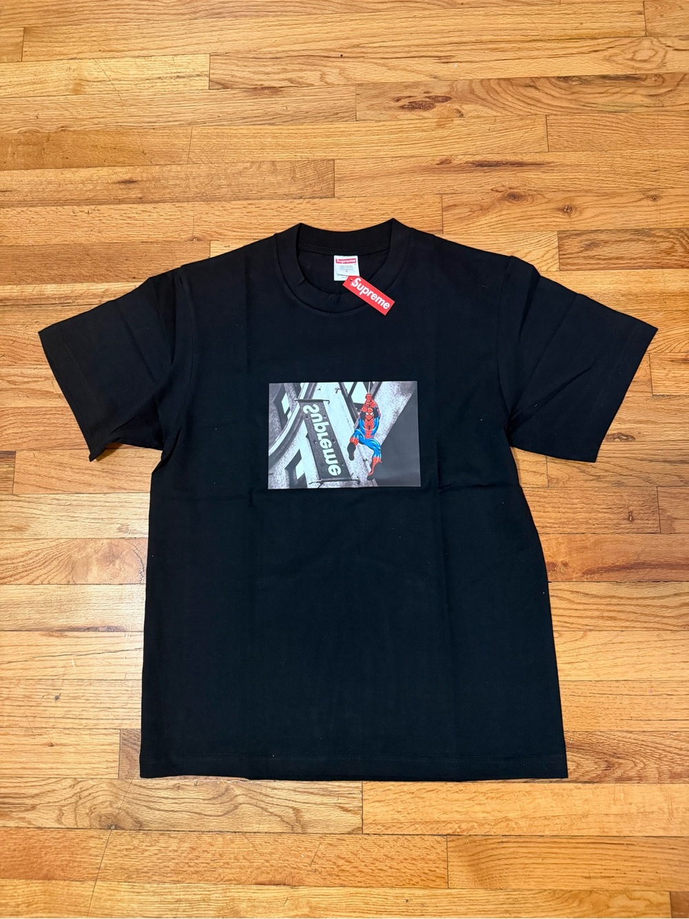 Supreme Black Graphic Short-Sleeve Tee